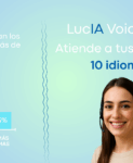 LucIA Voice Agent, la solución de IA de Lanalden para contact center en Barcelona, Madrid o Bilbao, que atiende en 10 idiomas.