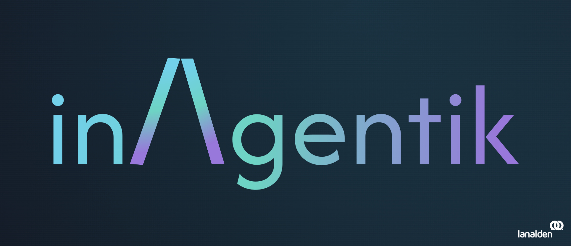 Logo de inAgentik, la marca de inteligencia artificial del Grupo Lanalden aplicada al customer experience