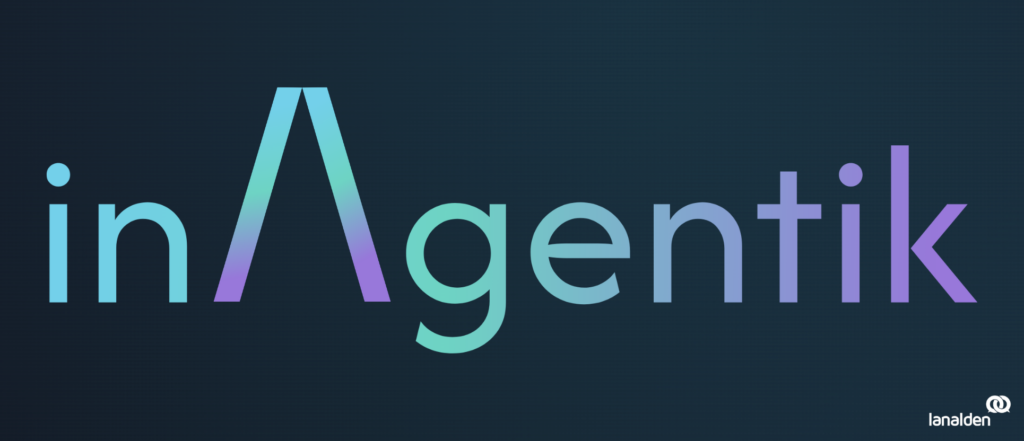 Logo de inAgentik, la marca de inteligencia artificial del Grupo Lanalden aplicada al customer experience